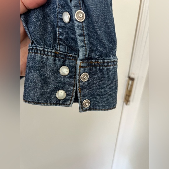 Sandro Denim Button-Up Shirt size L (G132) - Picture 4 of 7